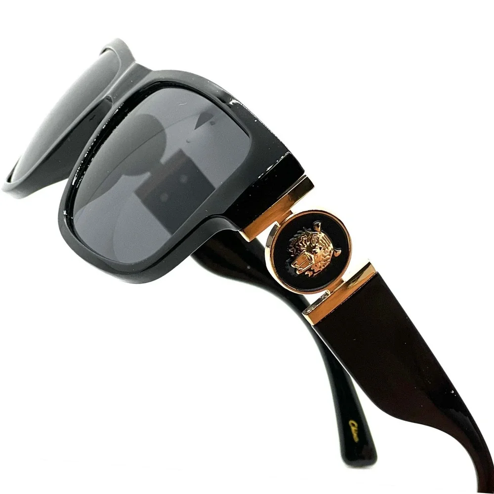Sunglasses Men Dark Black Style Fashion Shades Retro UV400 Trendy Rapper Gangs‎
